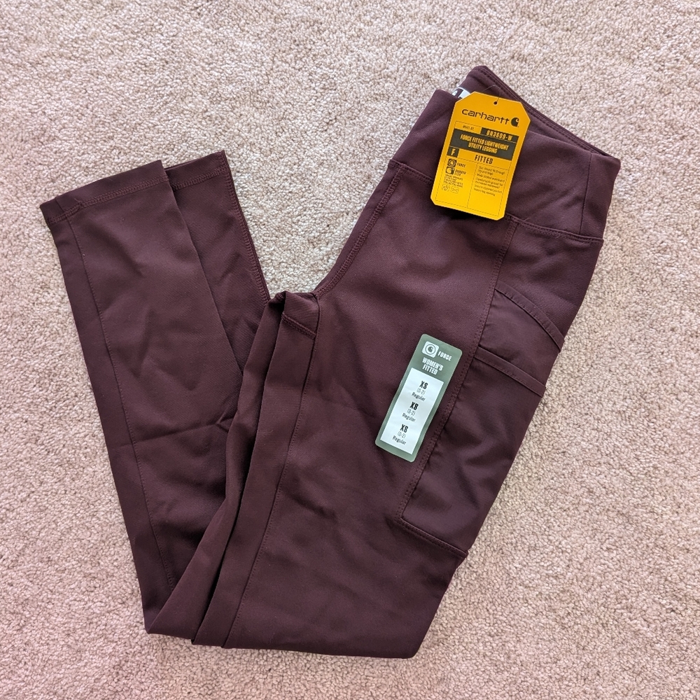 NWT Carhartt Women's Thick Leggings With Pockets